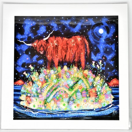 Large Print - theClassics: Highland Coo Moon
