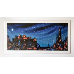 Long Print: Edinburgh Lights